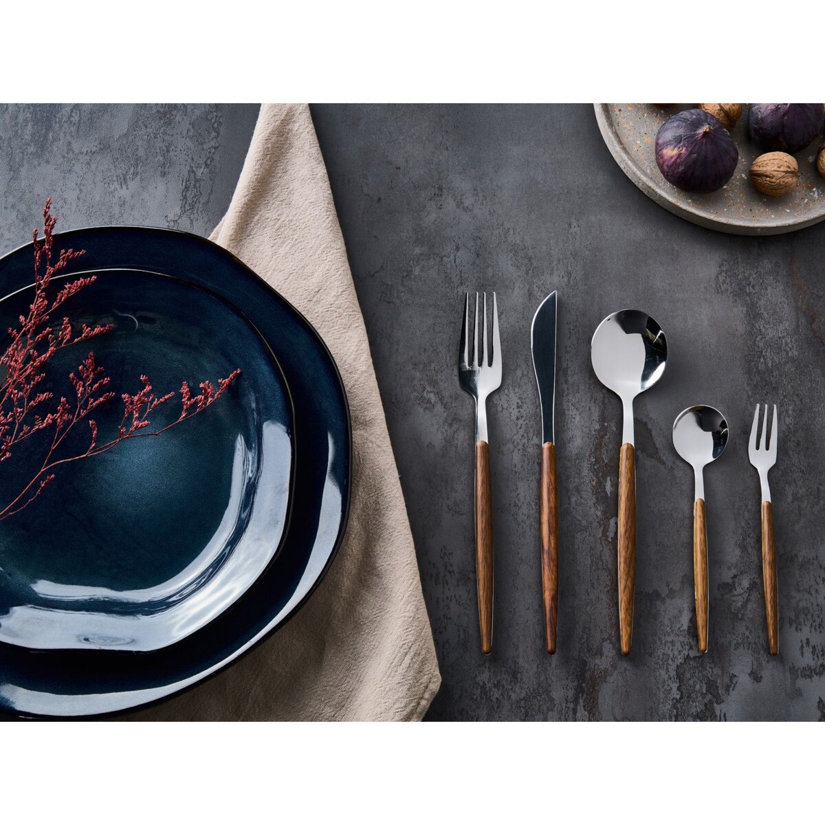 Zestaw sztućców 30 elementów GEMELLI Srebrny