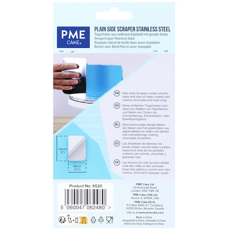 PME Nóż do ciasta 12.5 x 9 cm srebrny