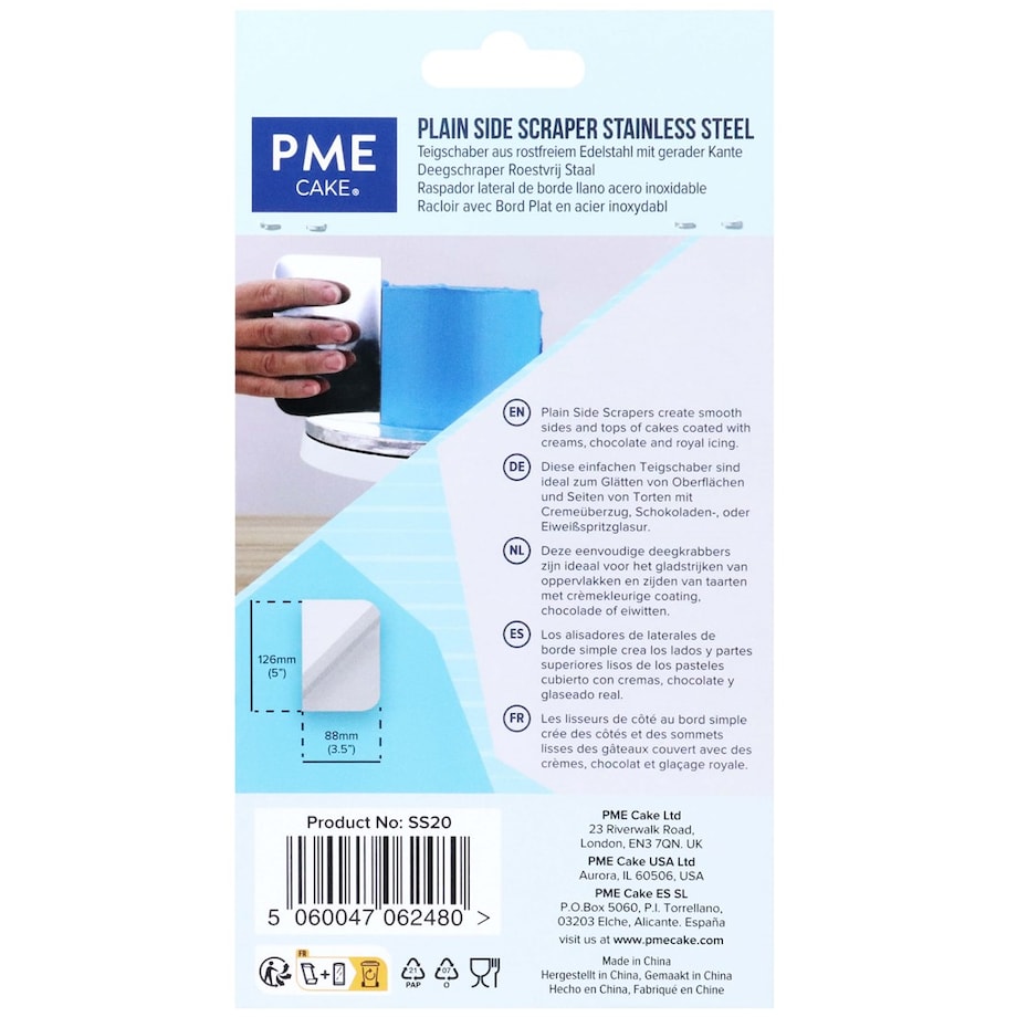 PME Nóż do ciasta 12.5 x 9 cm srebrny
