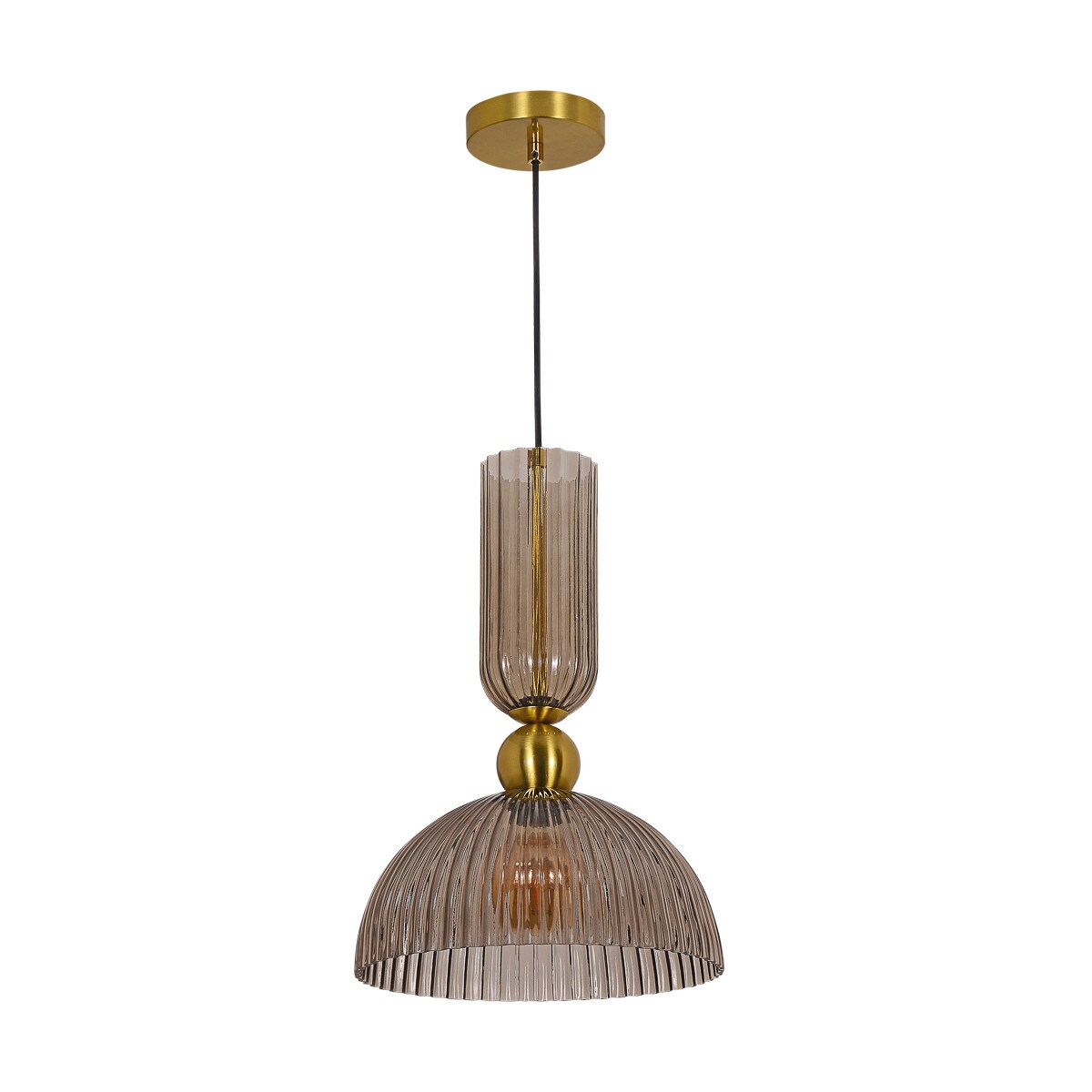 Lampa sufitowa wisząca Light Prestige Piega dymny 1 x E27 1 szt.