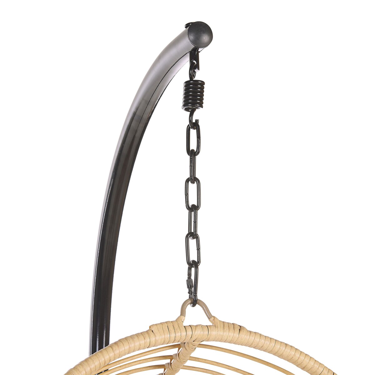 Fotel wiszący ze stojakiem CASOLI Technorattan Naturalny