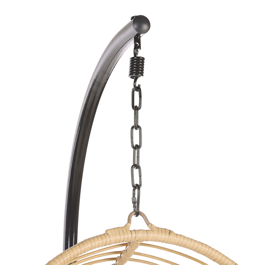 Fotel wiszący ze stojakiem CASOLI Technorattan Naturalny