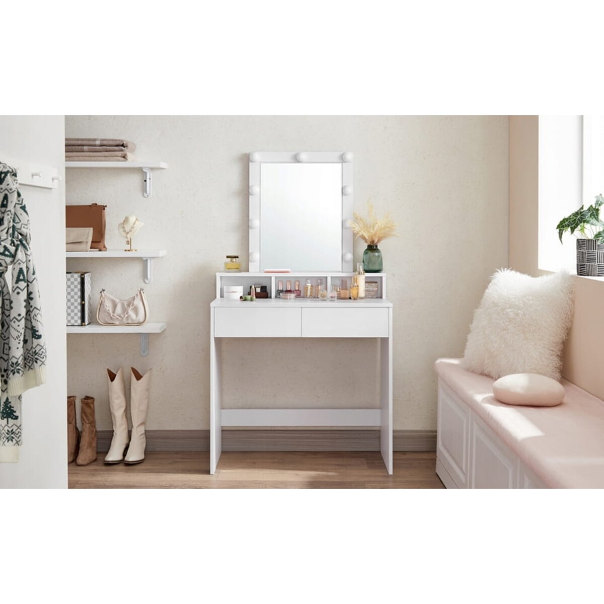 Toaletka Do Sypialni Pokoju Dla Kobiet Nastolatek Biała