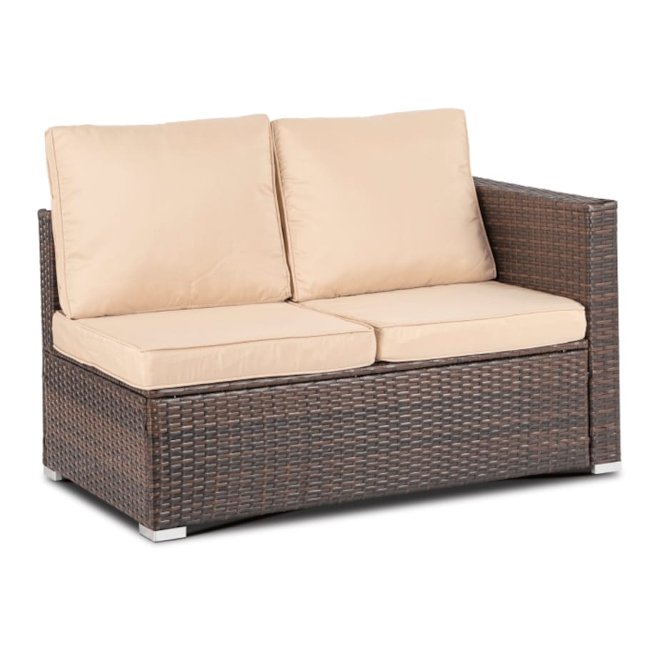 Zestaw Mebli Ogrodowych Technorattan Na Taras Ogród Brązowy Beżowy NEGRO