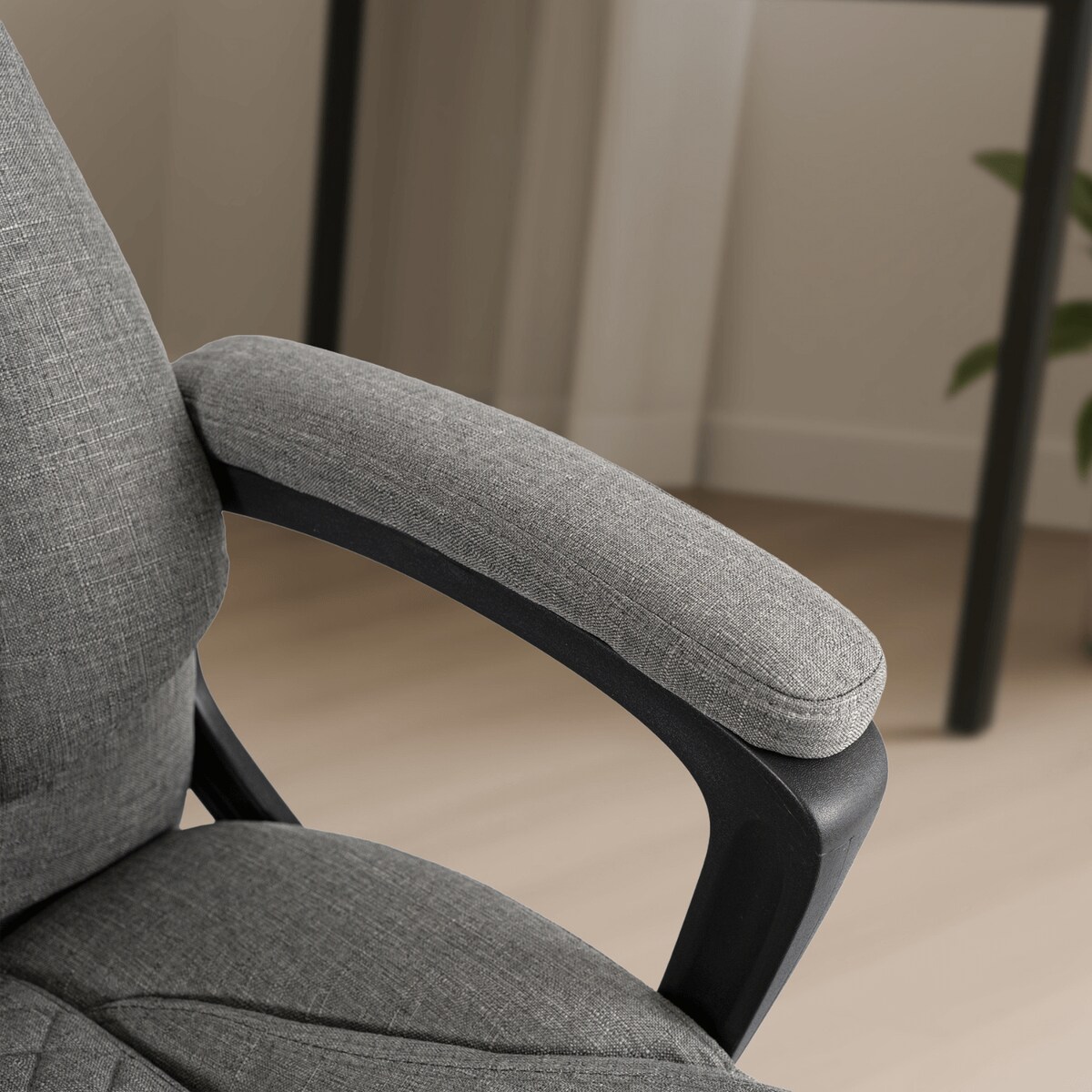 Fotel biurowy obrotowy ergonomiczny do biurka szary PHONIX