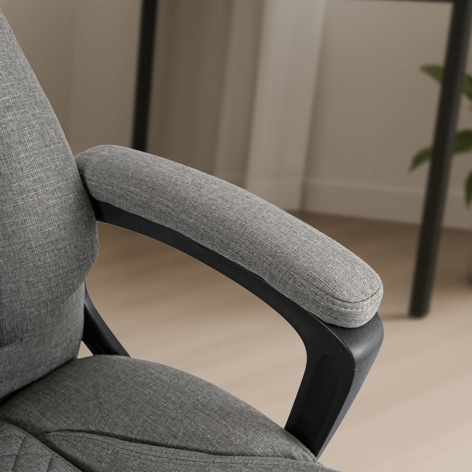 Fotel biurowy obrotowy ergonomiczny do biurka szary PHONIX