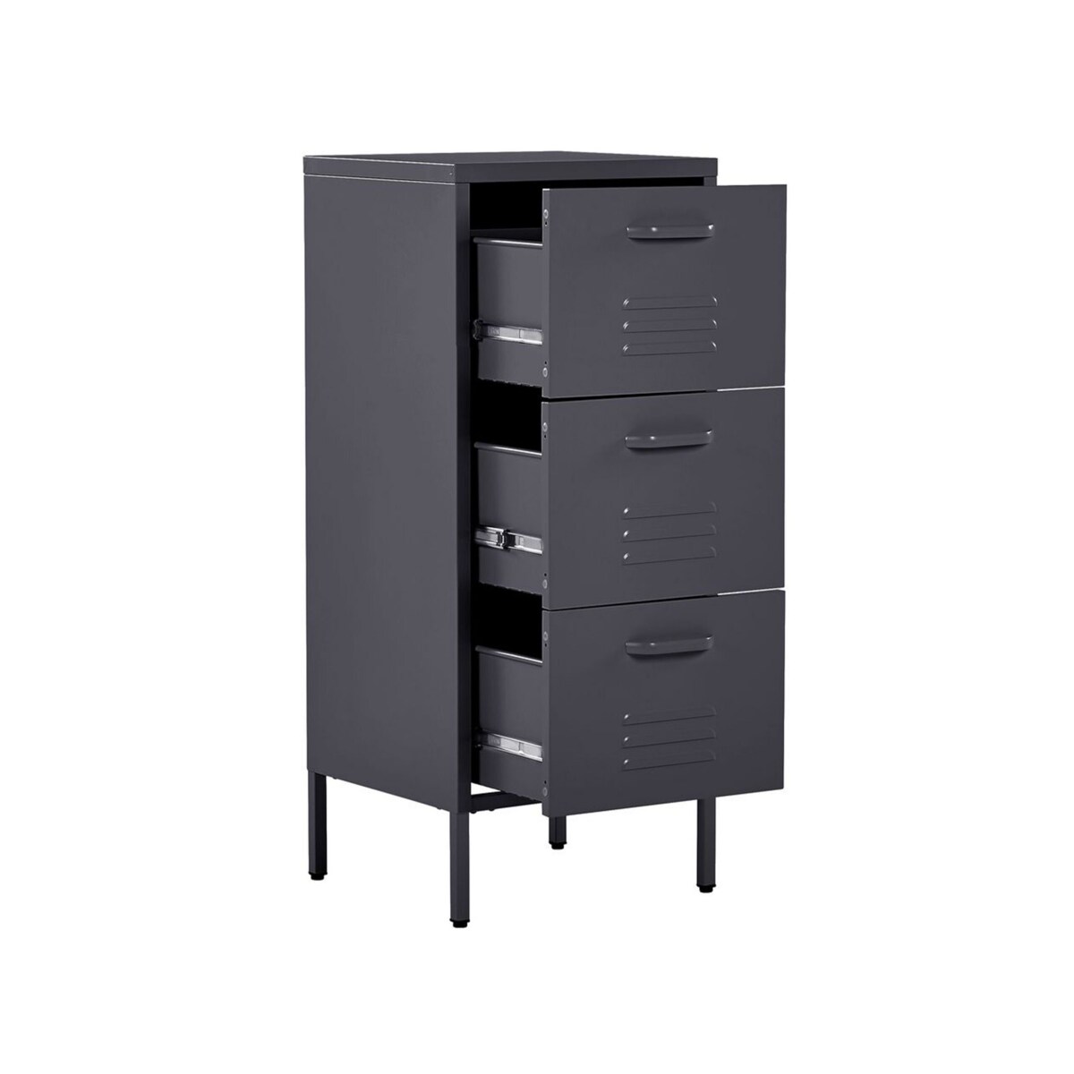 Szafka biurowa metalowa czarna WOSTOK