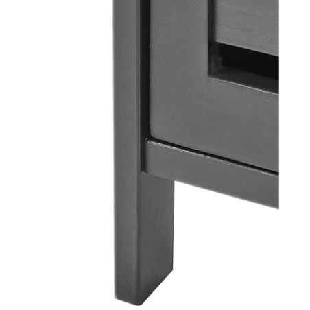 Szafka na papier toaletowy OLATHE Drewno bambusowe Czarny