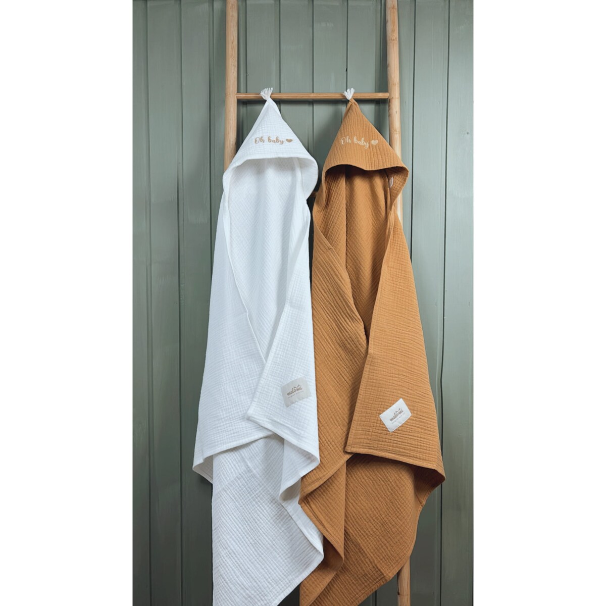 Ręcznik muślinowy ecru s