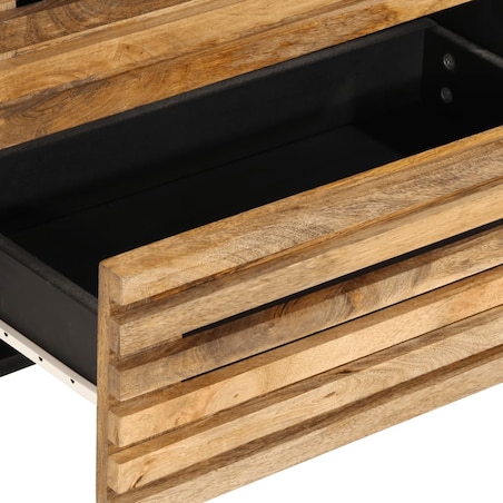 vidaXL Szafka, 60x34x75 cm, lite surowe drewno mango