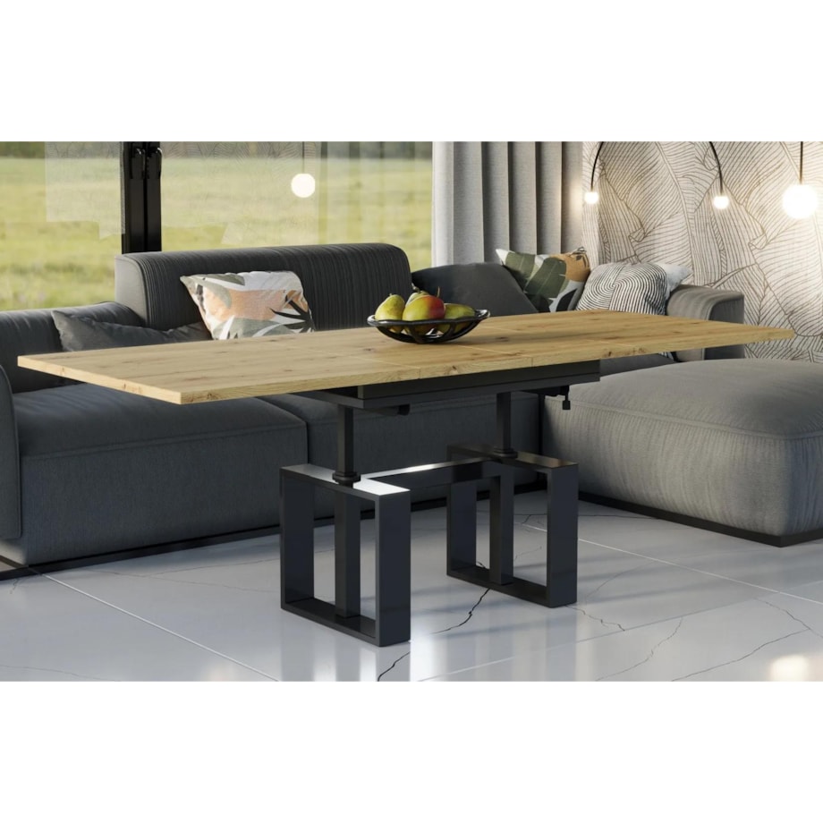 Ława rozkładana podnoszona EMPOLI 110(170)x65 dąb artisan