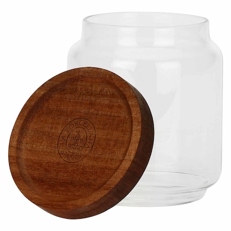 LA PORCELLANA BIANCA LIBECCIO Szklany słoik 400 ml