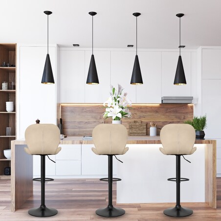 Hoker beżowy do kuchni jadalni wyspy obrotowy