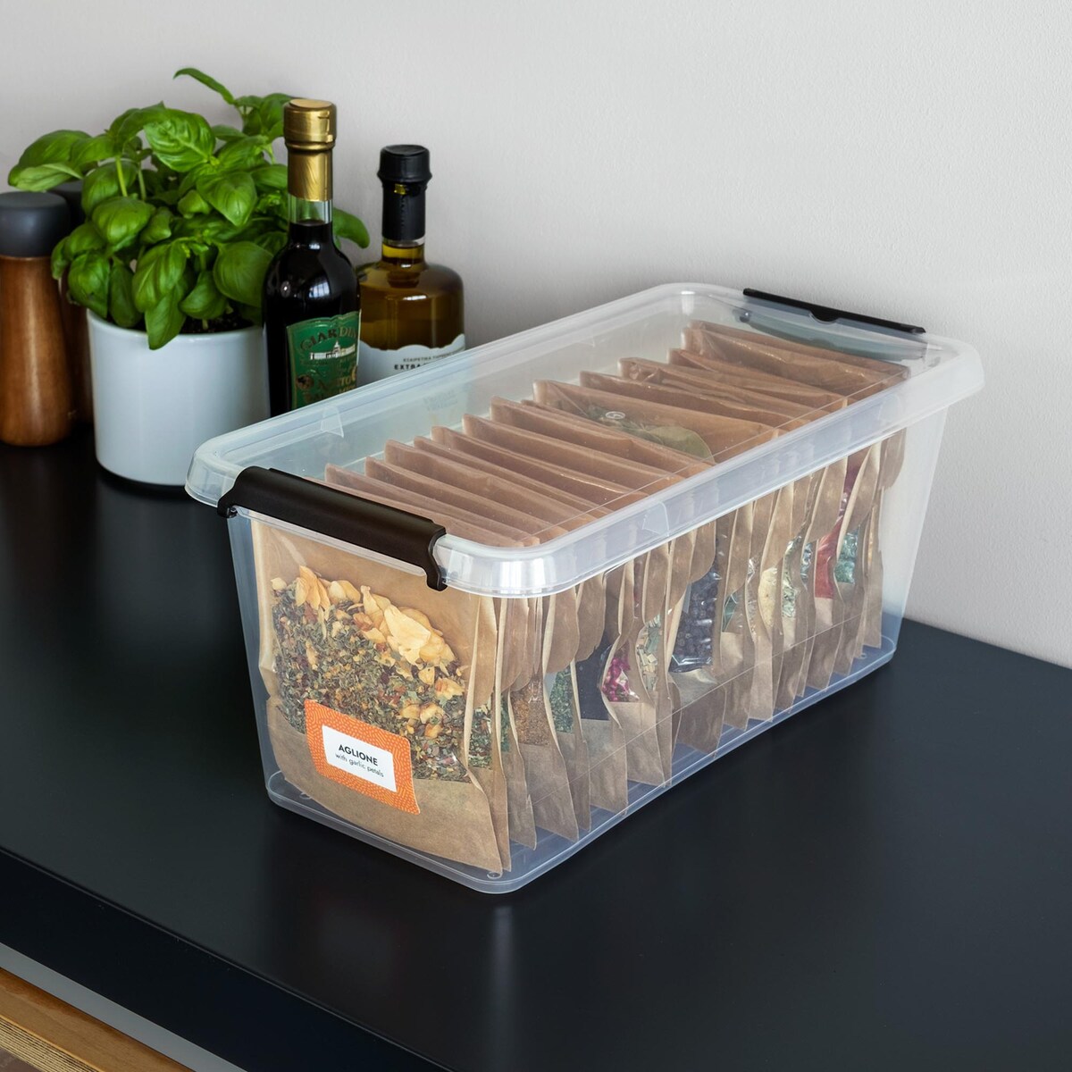 Pojemnik Plastikowy Pudełko Z Pokrywą Do Przechowywania Box Organizer 6L
