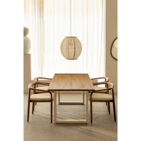 Stół prostokątny na metalowej podstawie 180x90 cm Maupi