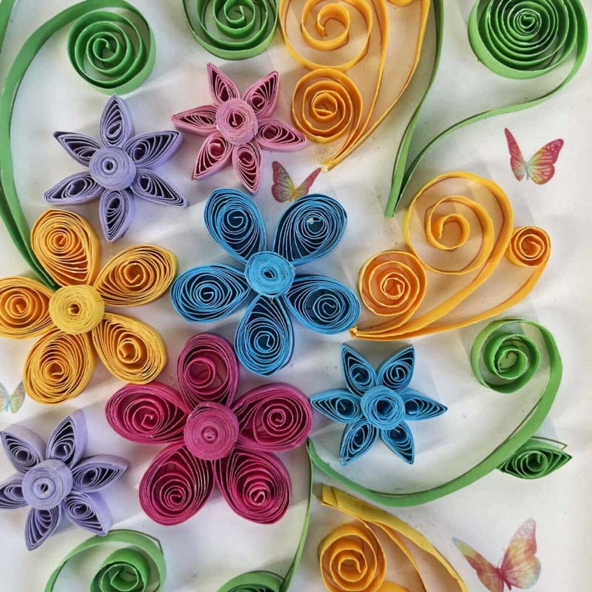 Zestaw do QUILLINGU Paski - Polny bukiet