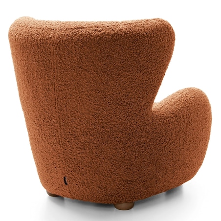 Fotel uszak boucle 91x88x100 cm POLTRONA miedziany
