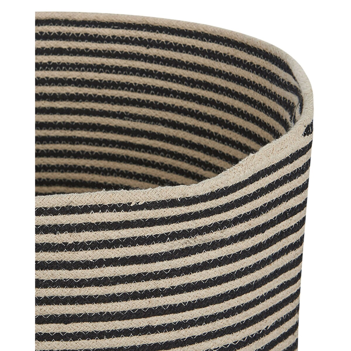 Kosz bawełniany beżowy z czarnym YERKOY