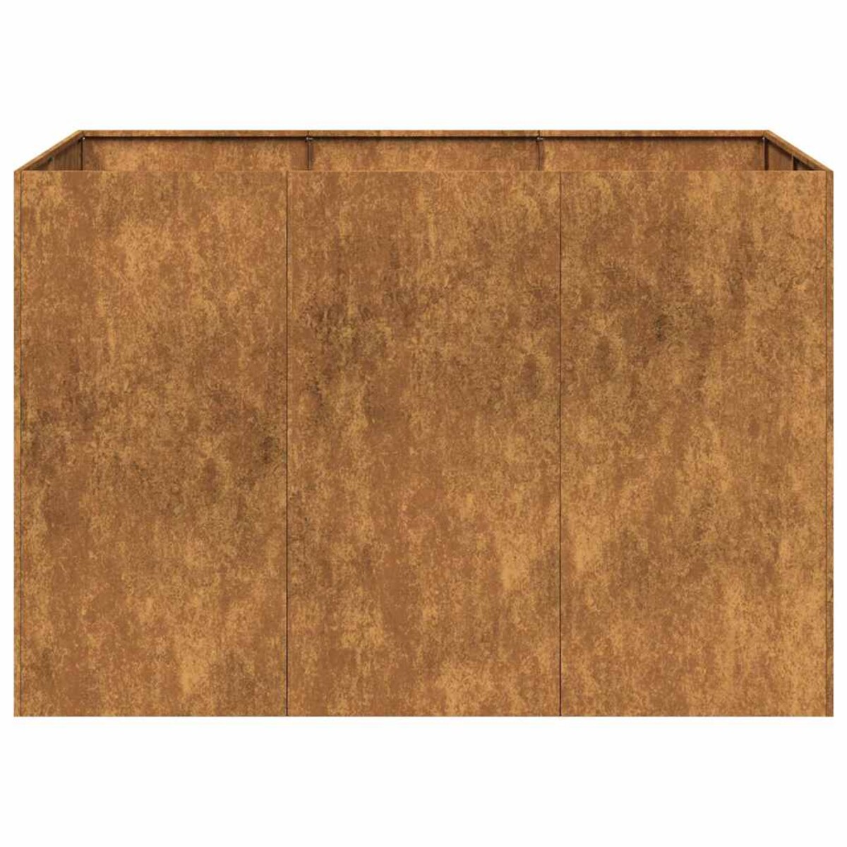 vidaXL Doniczka Rusty 120x80x80 cm Stal nierdzewna