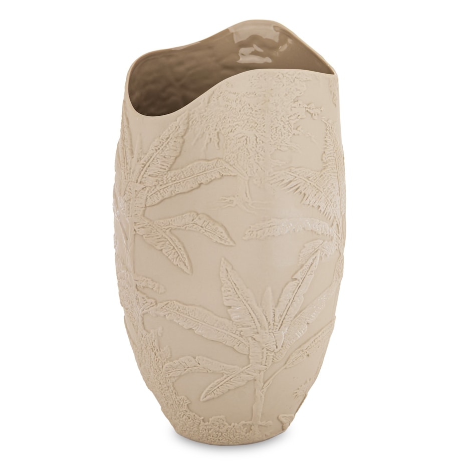 Wazon porcelanowy 36x19x16 cm MELINDA beżowa