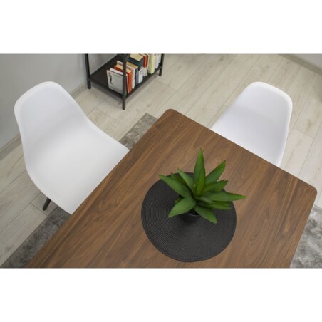 Krzesło Do Jadalni Kuchni Salonu Osaka Białe / Nogi Czarne X 4