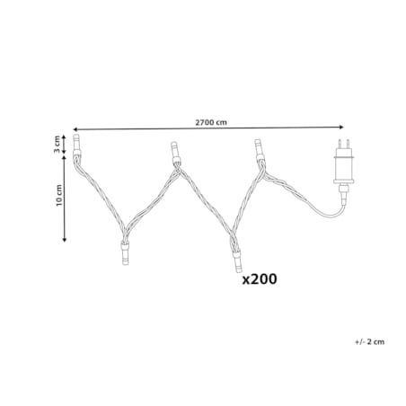 Oświetlenie świąteczne sterowane aplikacją Czarny IGALIKU