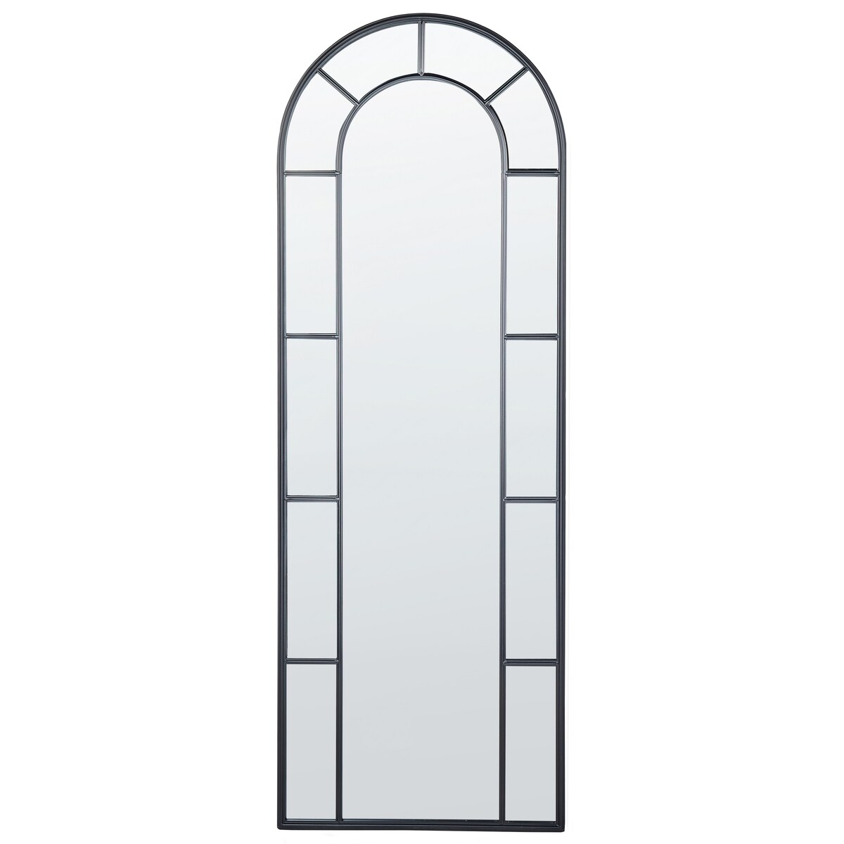 Lustro ścienne CROSSES 60 cm 170 cm Metal Czarny