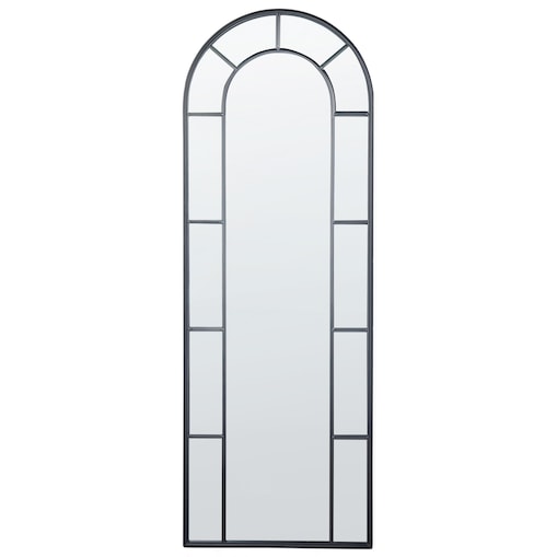 Lustro ścienne CROSSES 60 cm 170 cm Metal Czarny