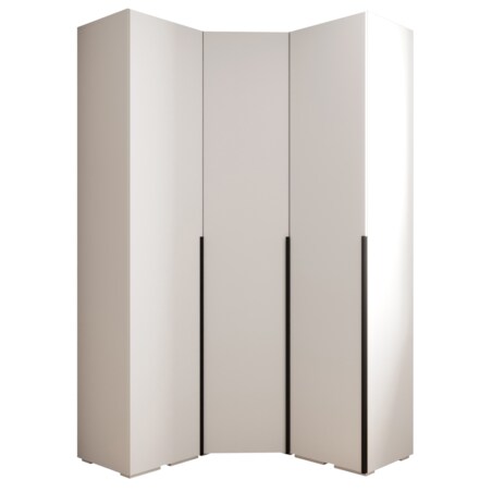 Garderoba wysoka do przedpokoju INOVA 1 Z4 biały+czarny