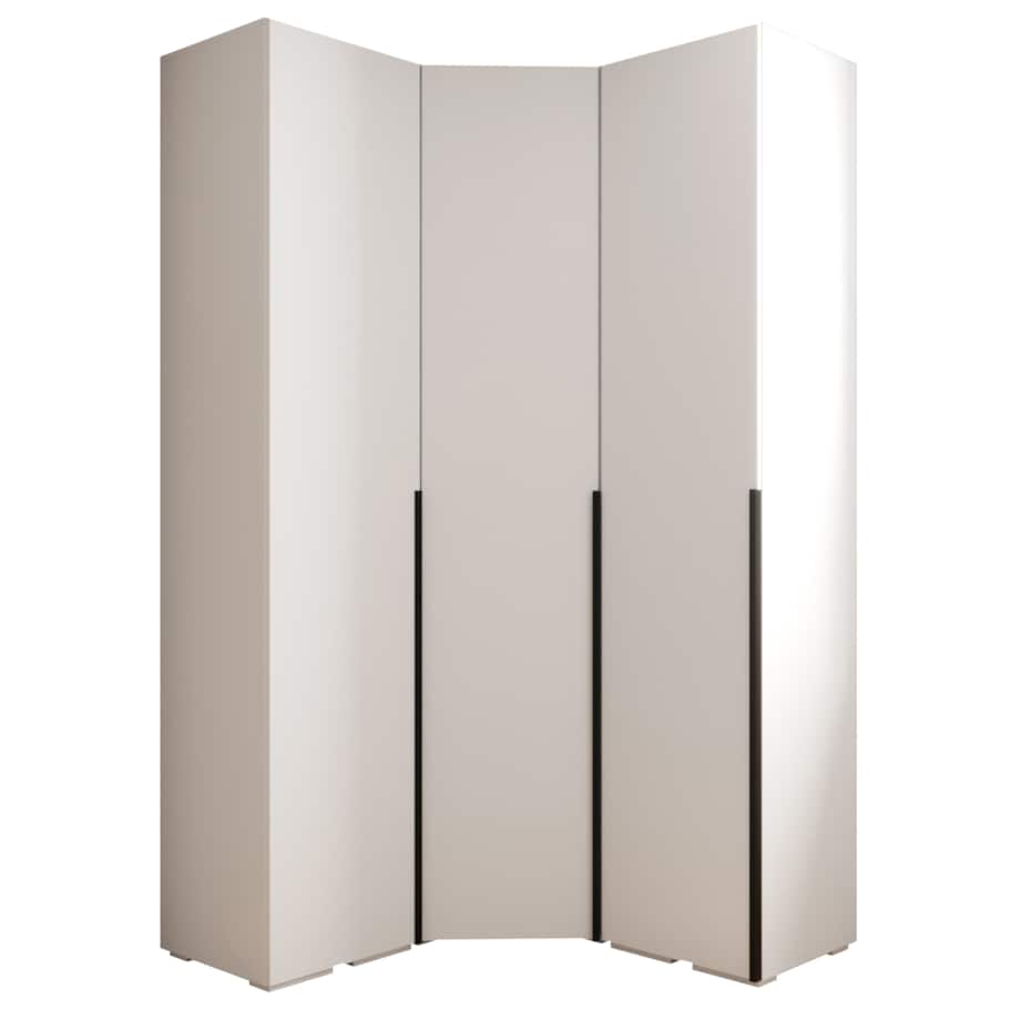 Garderoba wysoka do przedpokoju INOVA 1 Z4 biały+czarny