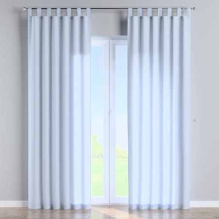 Zasłona na szelkach 1 szt. 130x260 pastelowy niebieski