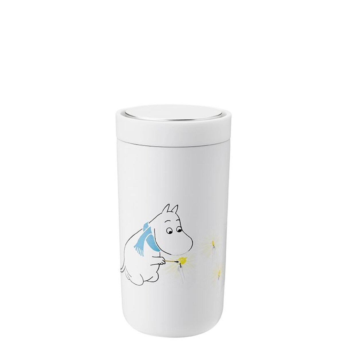 Kubek podróżny 200 ml (biały) Moomin To Go Click Stelton