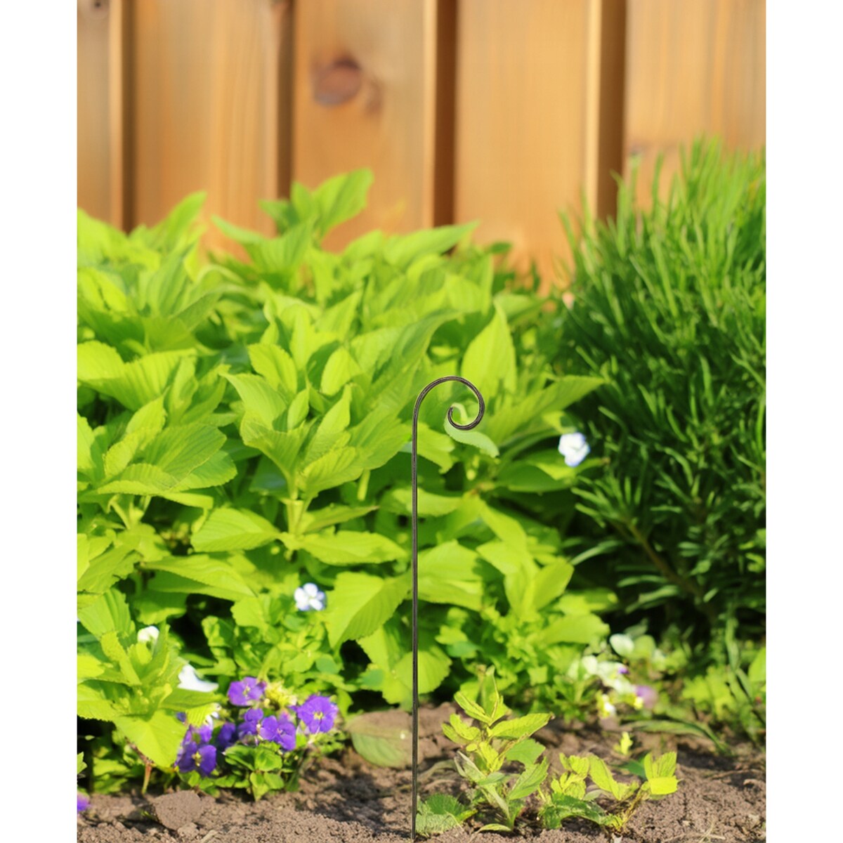 TYCZKA Z HAKIEM HACZYKIEM UCHWYT DO ZAWIESZENIA LAMPIONÓW OGRODOWA 70cm