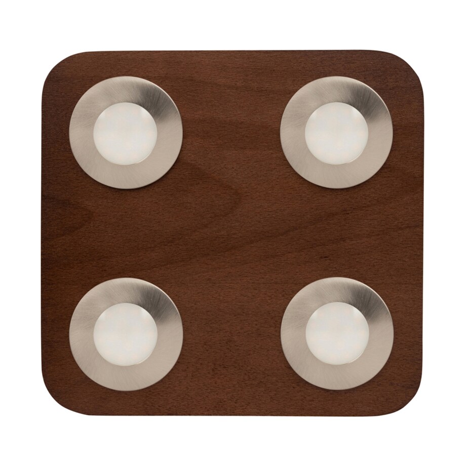 Drewniana Lampa Sufitowa BRITOP Lighting 4xLED 5W Drewno Bukowe Orzechowe FSC, Polski Producent, 1 szt.