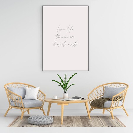 plakat live 50x70 cm