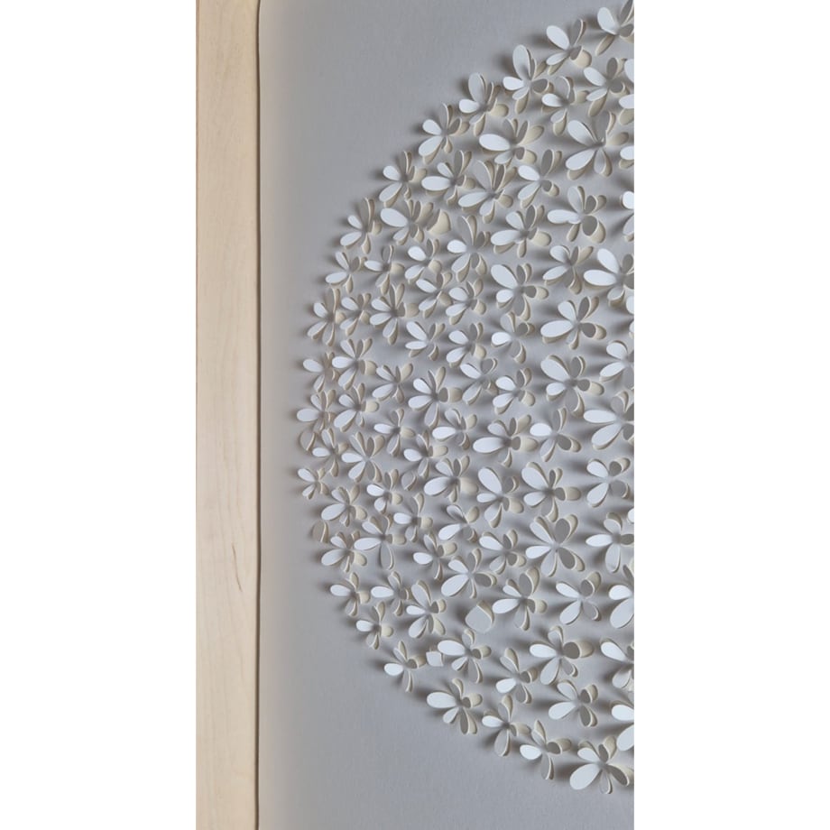 Plakat z Papieru Kwiaty Koło