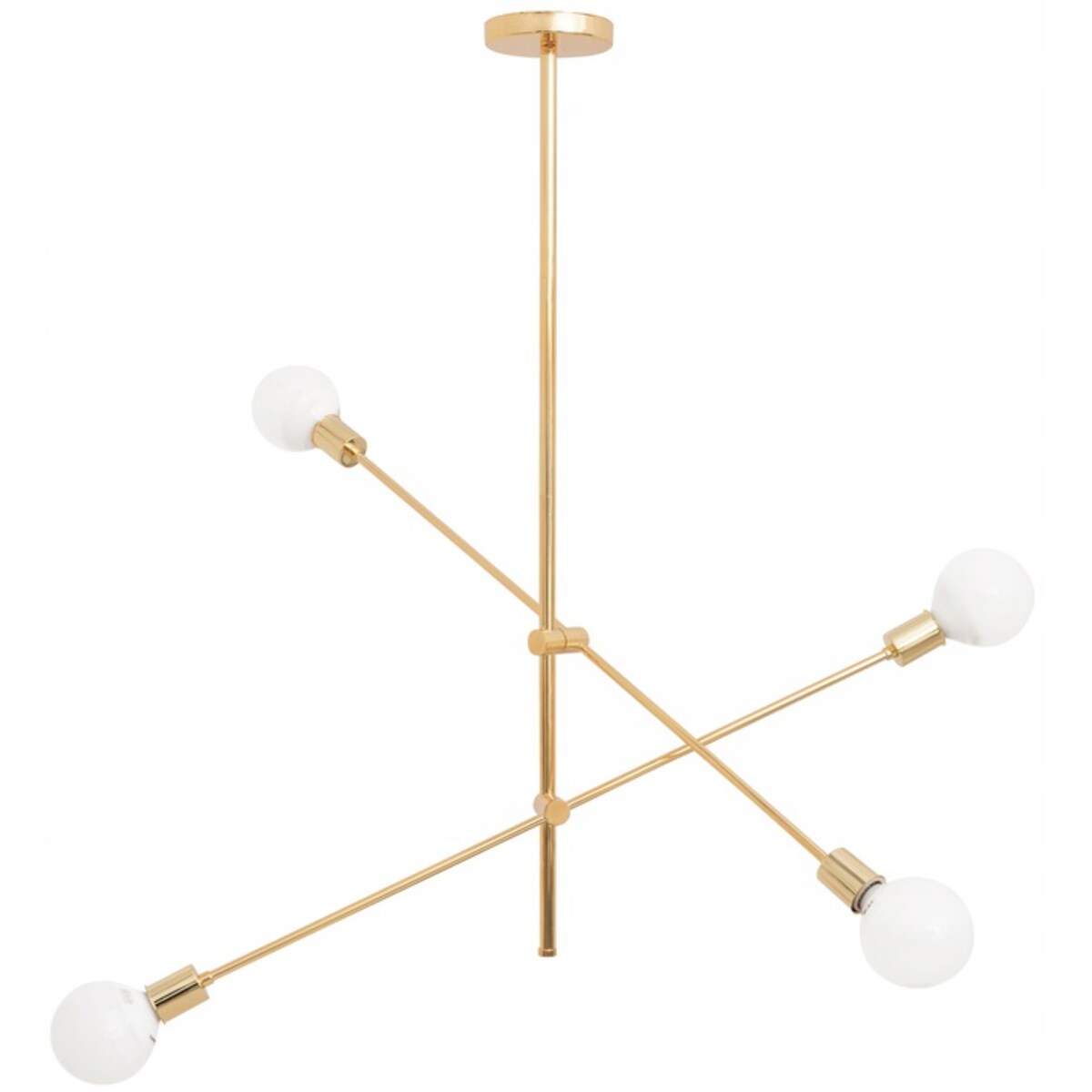 Lampa Sufitowa Żyrandol App479 Metal Złota Loft