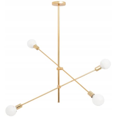 Lampa Sufitowa Żyrandol App479 Metal Złota Loft