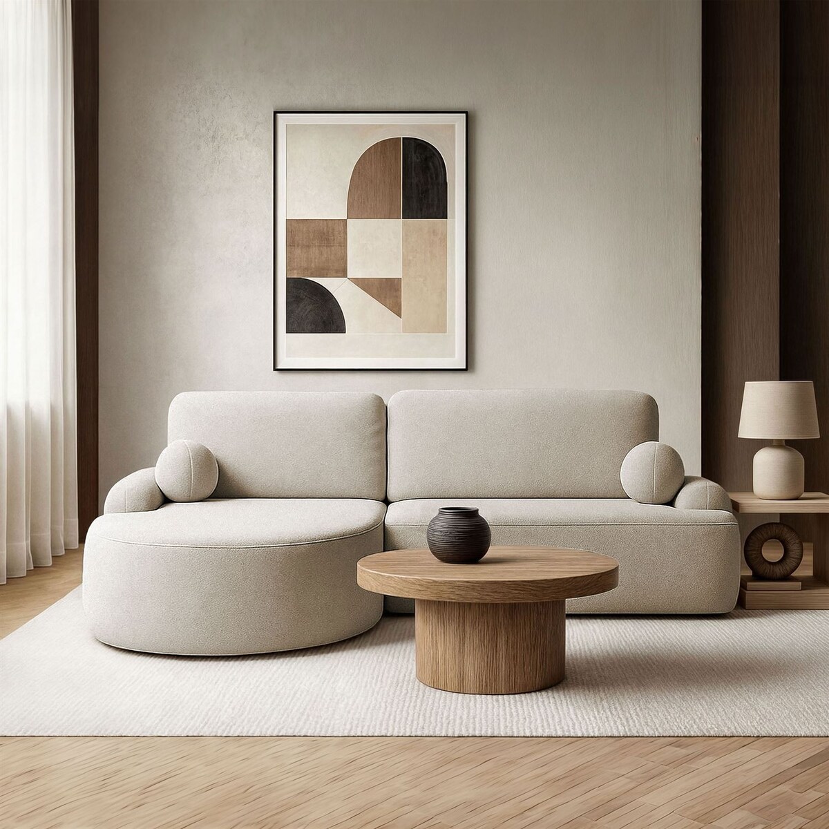 Zaokrąglony narożnik CLEO z funkcją spania, wersja lewa, Quelle 06