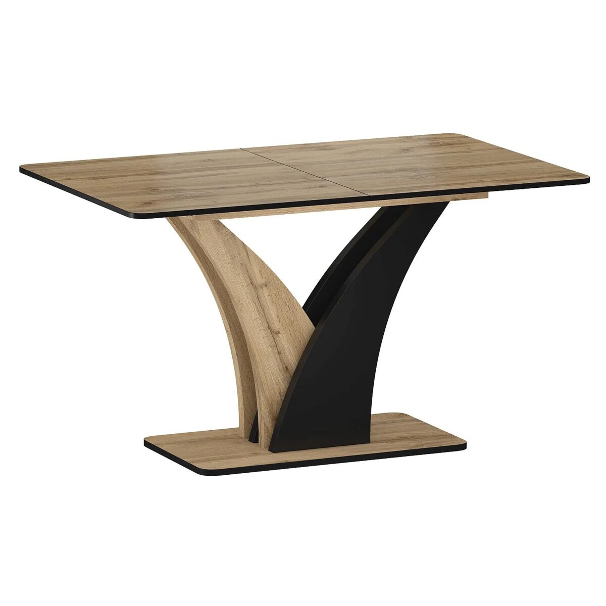 Stół rozkładany VENTO 120(160)x68 dąb artisan/czarny