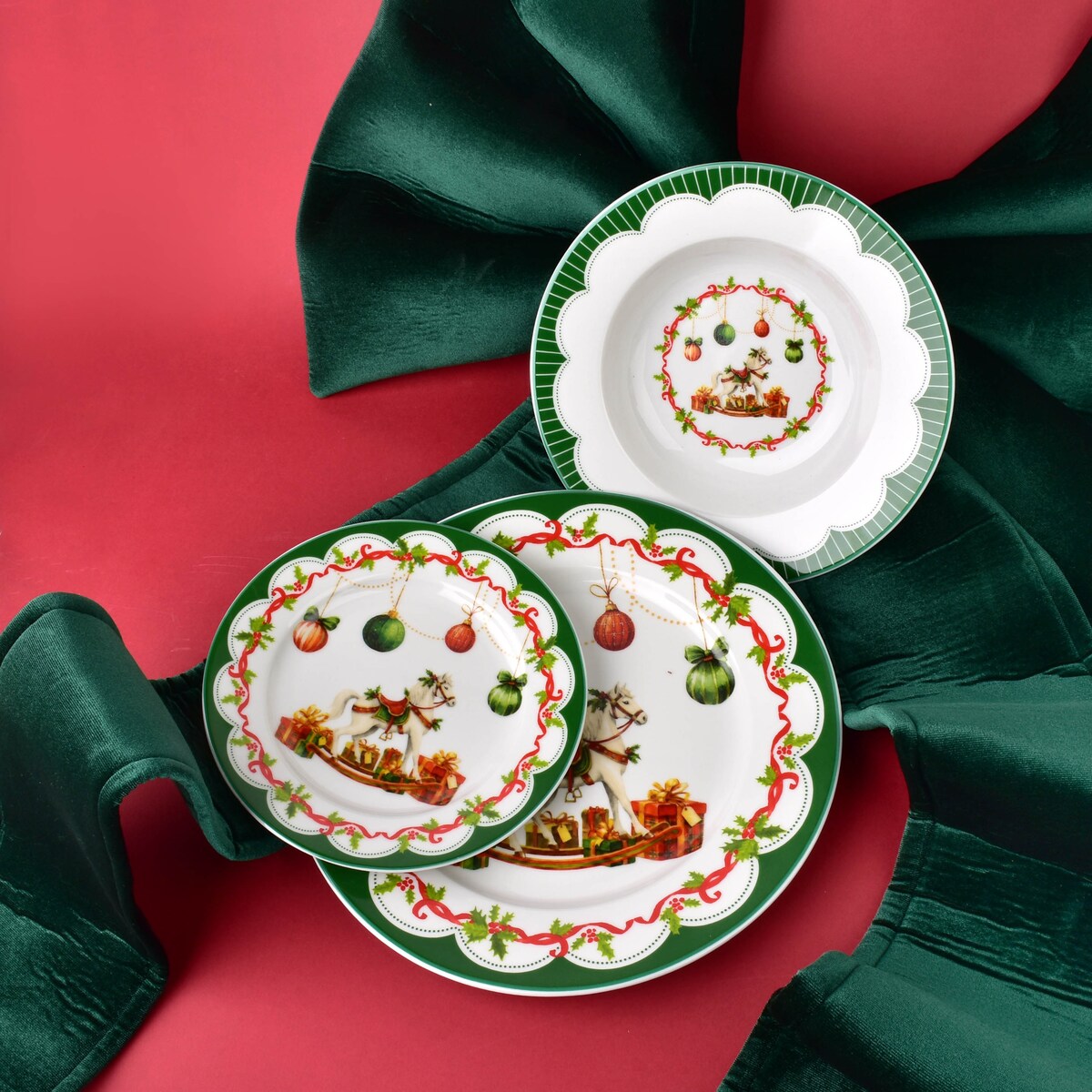 Komplet Talerzy Santa Lila