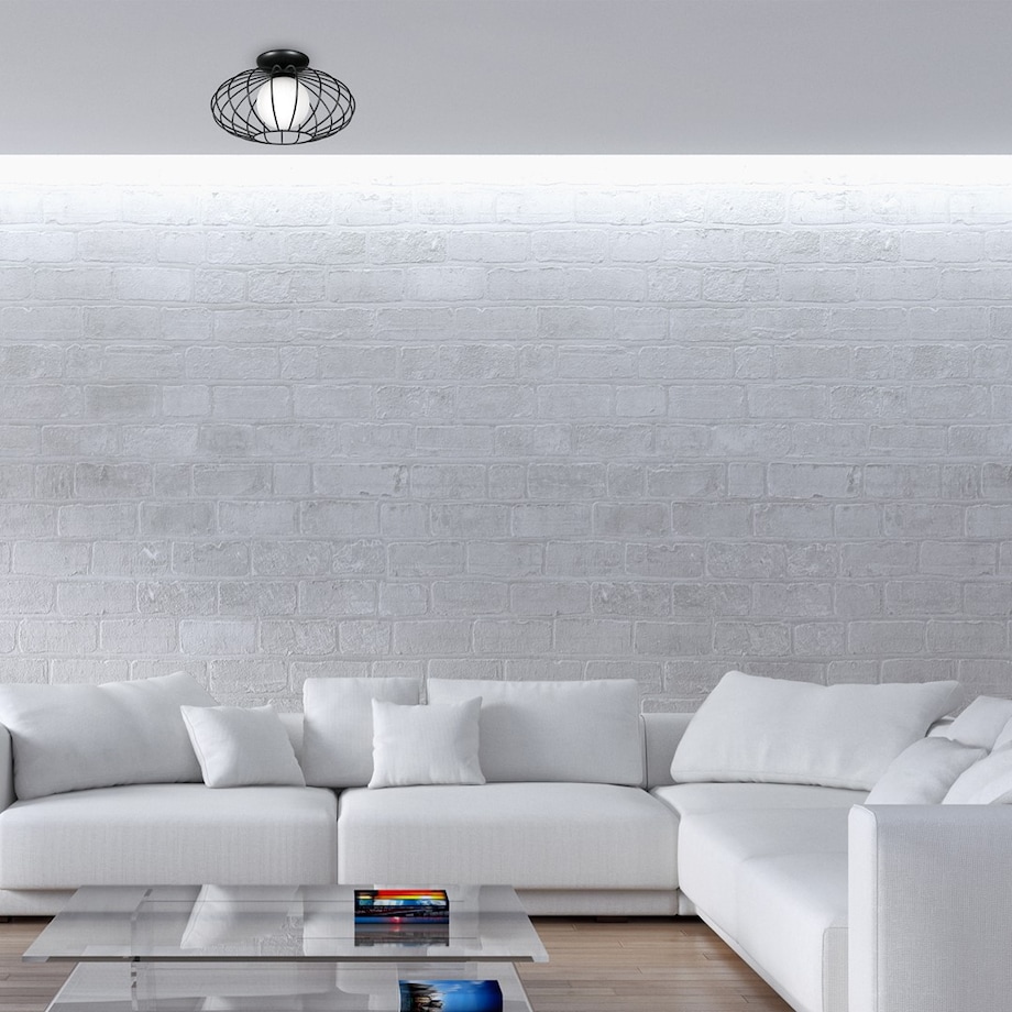 Lampa sufitowa KRONOS MLP4425 druciana do salonu czarna