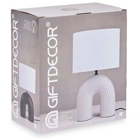 Lampa stołowa ceramiczna BRIDGE, wys. 41 cm