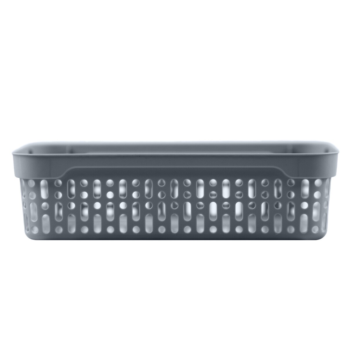 Koszyk Ażurowy Koszyczek S Plastikowy Na Kosmetyki Do Łazienki Pudełko Pojemnik Do Szuflady Szary