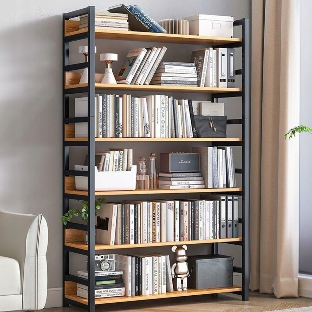 Regał industrialny 174 cm na książki 100x30 cm l