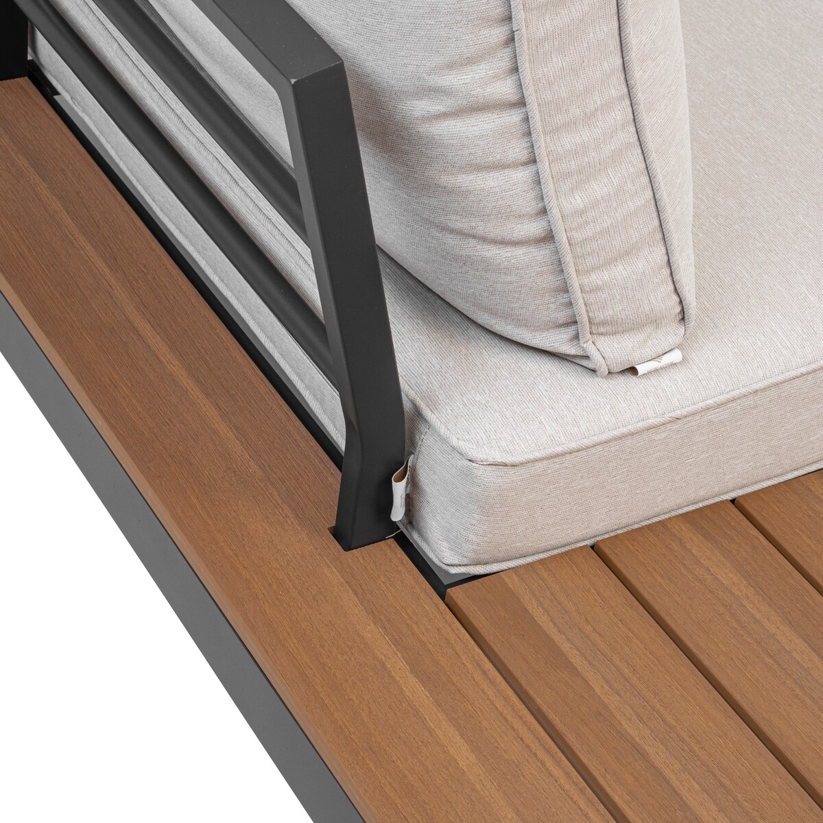 Meble ogrodowe narożnik nowoczesny aluminium MALE beżowy