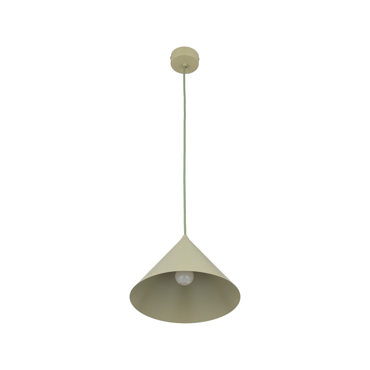 Lampa wisząca TK Lighting CONO M Pistacjowa 1xE27 loftowa regulowana wysokość 11418