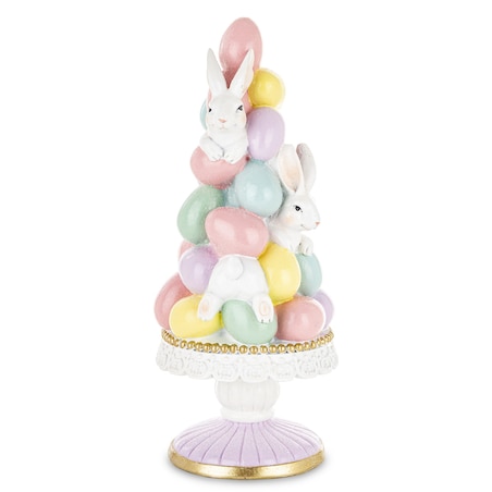 Dekoracja - wielkanocna piramida z pisanek 21x18x9 cm PIRAMIDE