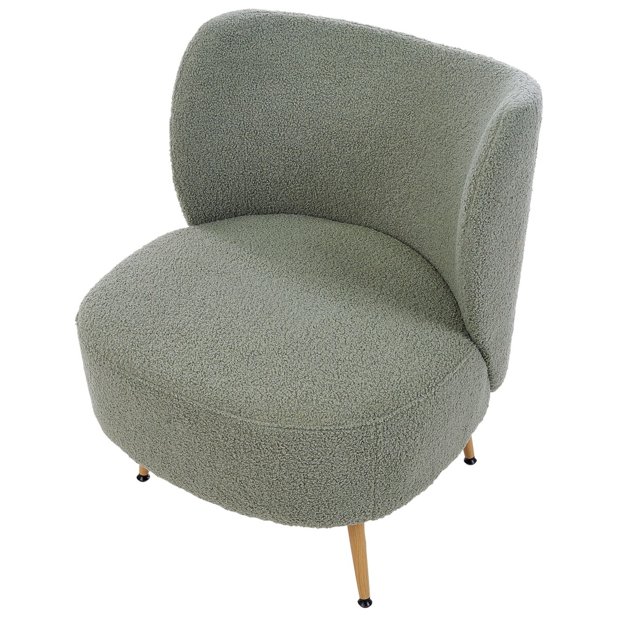 Fotel OTSBY II Z poduszką Boucle Zielony