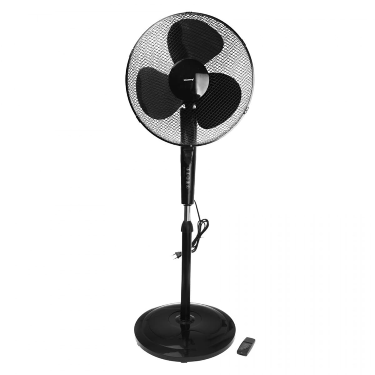 Klausberg wentylator podłogowy z pilotem i timerem 40cm 50w KB7476